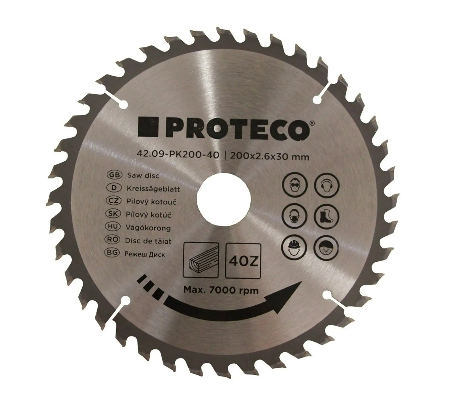 kotouč pilový SK 200 x 2.6 x 30 40z + redukce 30/20 mm