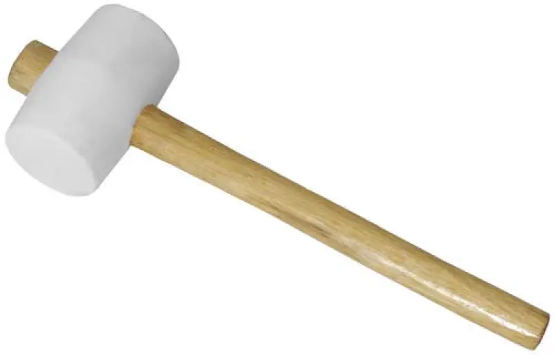 palička gumová pr. 55 mm bílá pryž