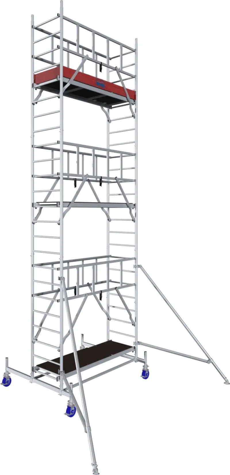 lešení pojízdné „PROTEC KRAUSE“ hliníkové, pracovní výška 7.3 m