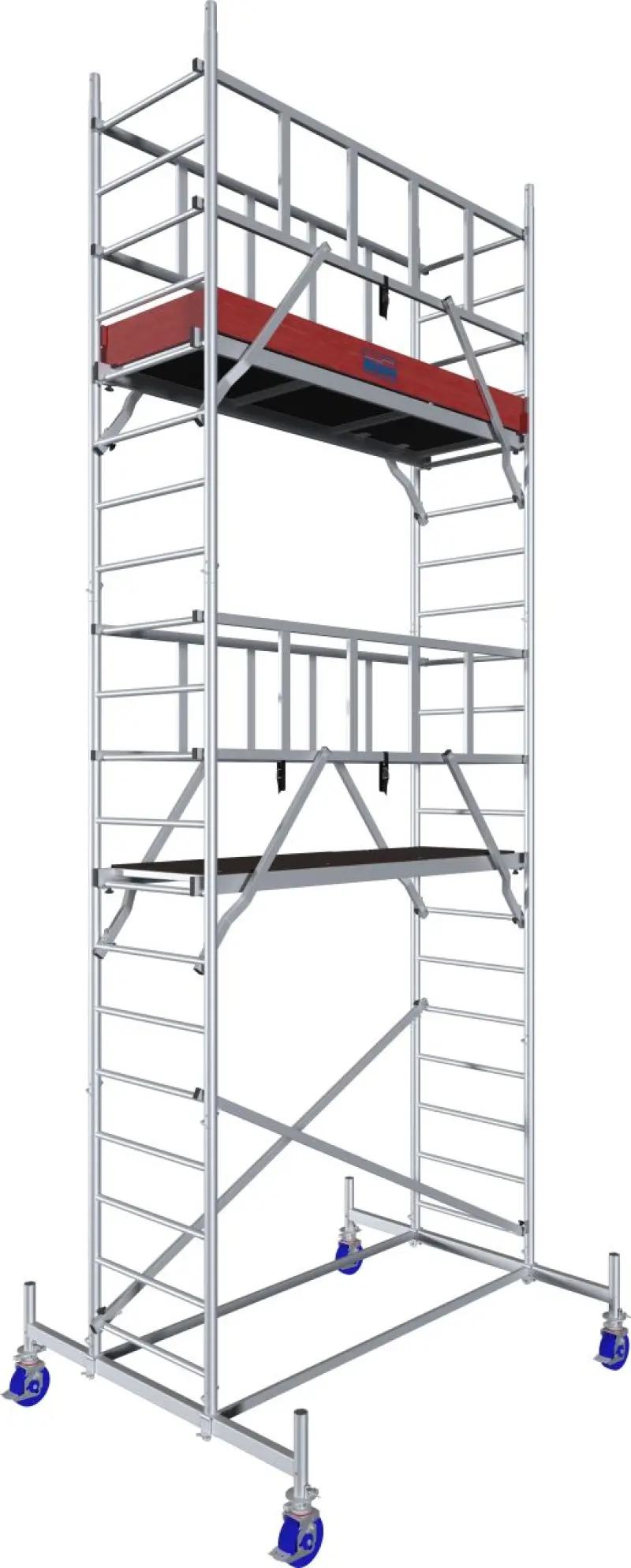 lešení pojízdné „PROTEC KRAUSE“ hliníkové, pracovní výška 6.3 m