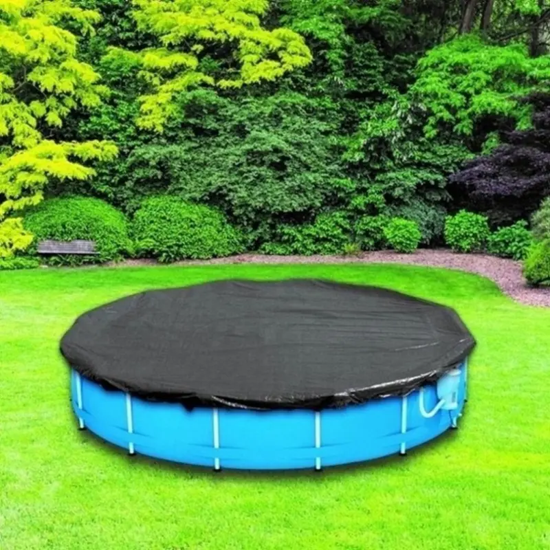 plachta 5.5 m  kulatá extra silná nepromokavá s oky šedá 160g/m2