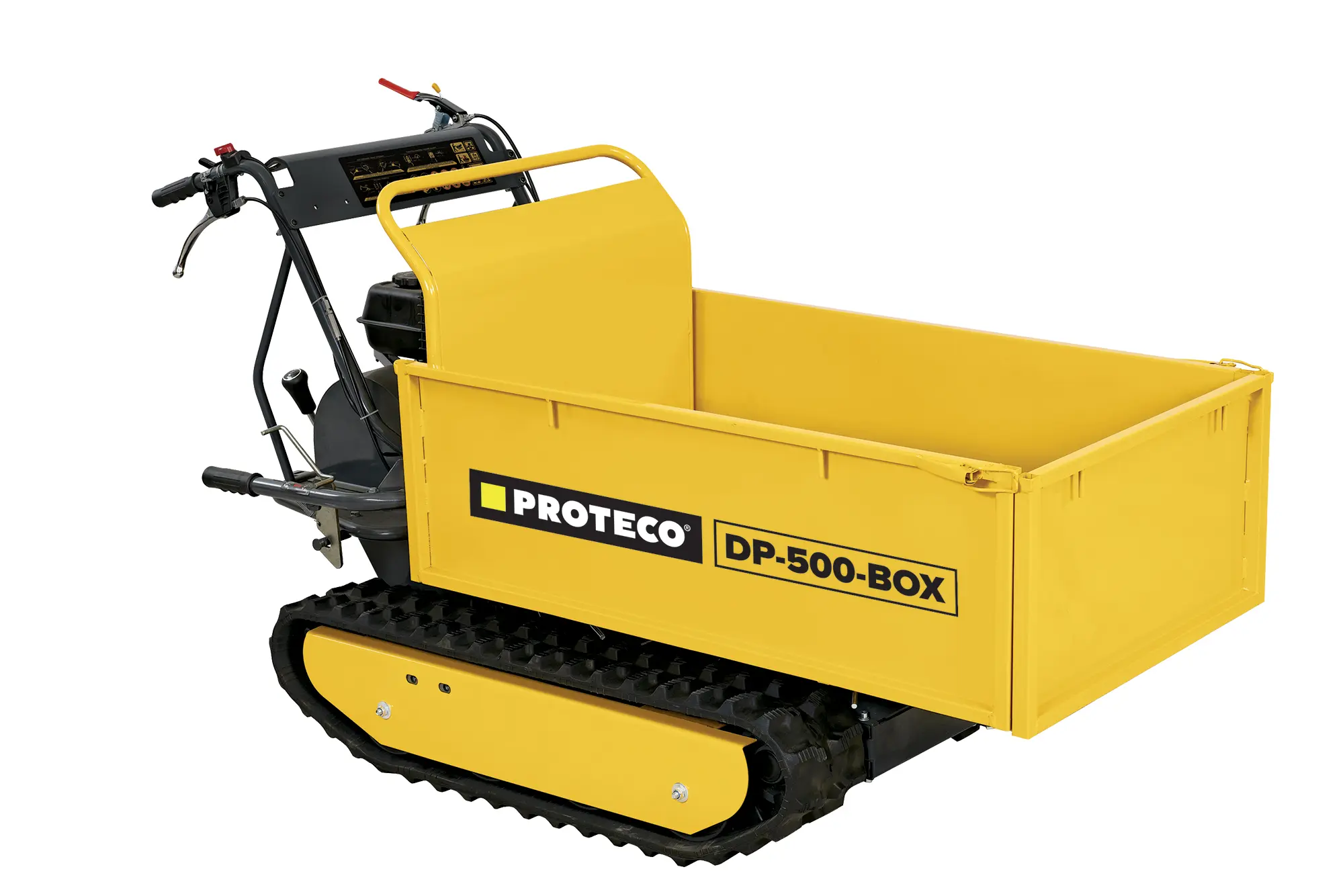 Pásový dumper (přepravník) BOX | nosnost 500 kg | s hydraulickým vyklápěním | 196 cm3