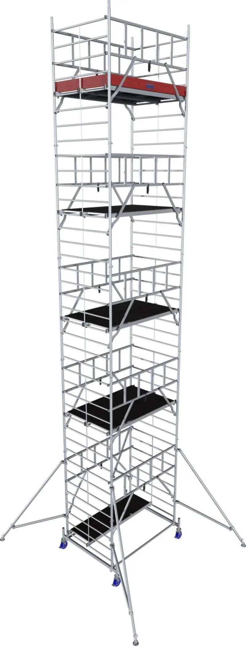 57574-45_kr-945181 lešení pojízdné „PROTEC XXL“ hliníkové, široké provedení, pracovní výška 11.3m