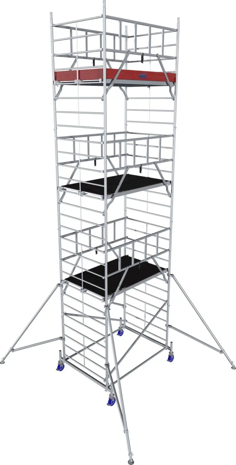 57577-45_kr-945150 lešení pojízdné „PROTEC XXL“ hliníkové, široké provedení, pracovní výška 8.3m