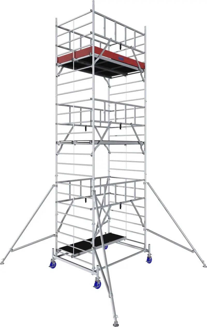 lešení pojízdné „PROTEC XXL“ hliníkové, široké provedení, pracovní výška 7.3m