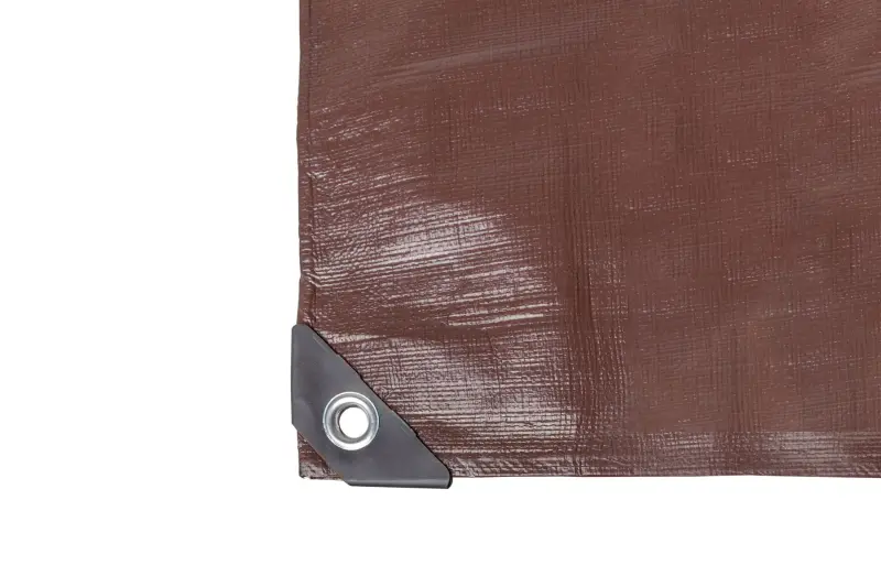 plachta 15x20 m EXTRA SILNÁ PROFI nepromokavá s oky hnědá 200g/m2