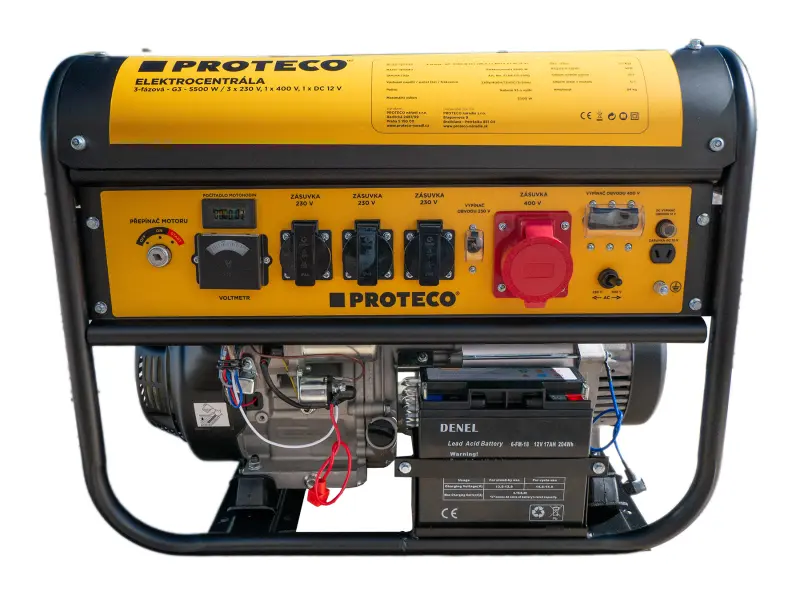 elektrocentrála 3-fázová 5500/3300W