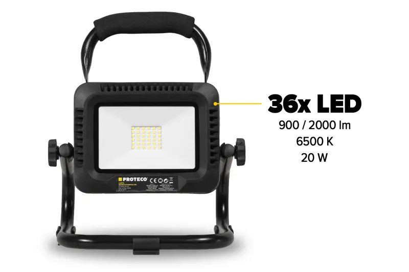 lampa akumulátorová 20W 20V, bez aku