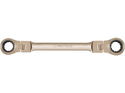 PROTECO 18-346-08X09 klíč ráčnový očkový 8 x 9 mm s klouby CrV