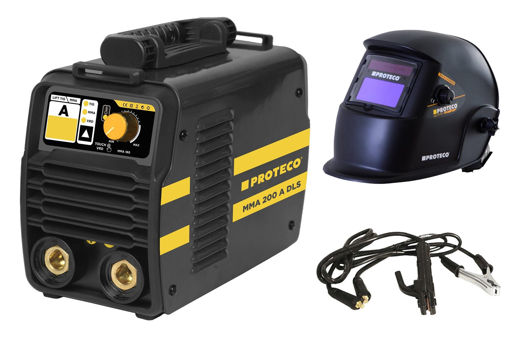 PROTECO 51.11-MMA-200-KUKLA invertor svařovací 200A + kukla P550S