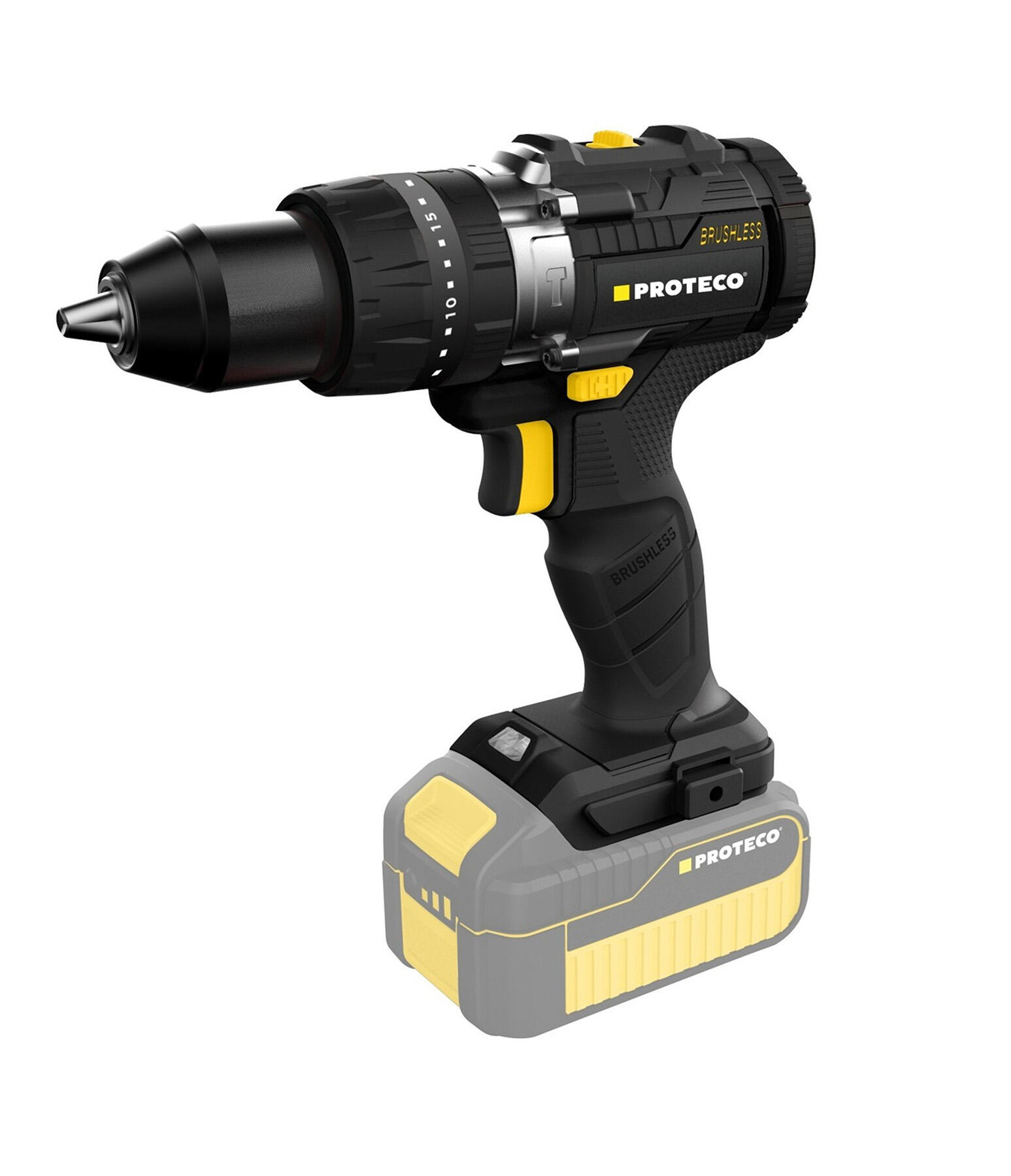 PROTECO 51.10-AV-20-04 vrtačka s příklepem akumulátorová 2-13mm 20V, bez aku