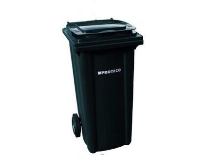 PROTECO 86-P240-C popelnice 240 L plastová černá s kolečky