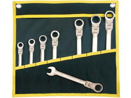 PROTECO 18-343.608 sada klíčů ráčnových s kloubem 8 dílná v obalu