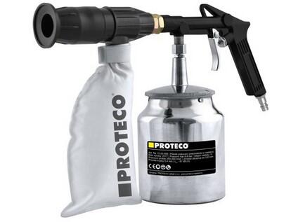 PROTECO 10.25-008 pistole pískovací pneumatická s nástavci