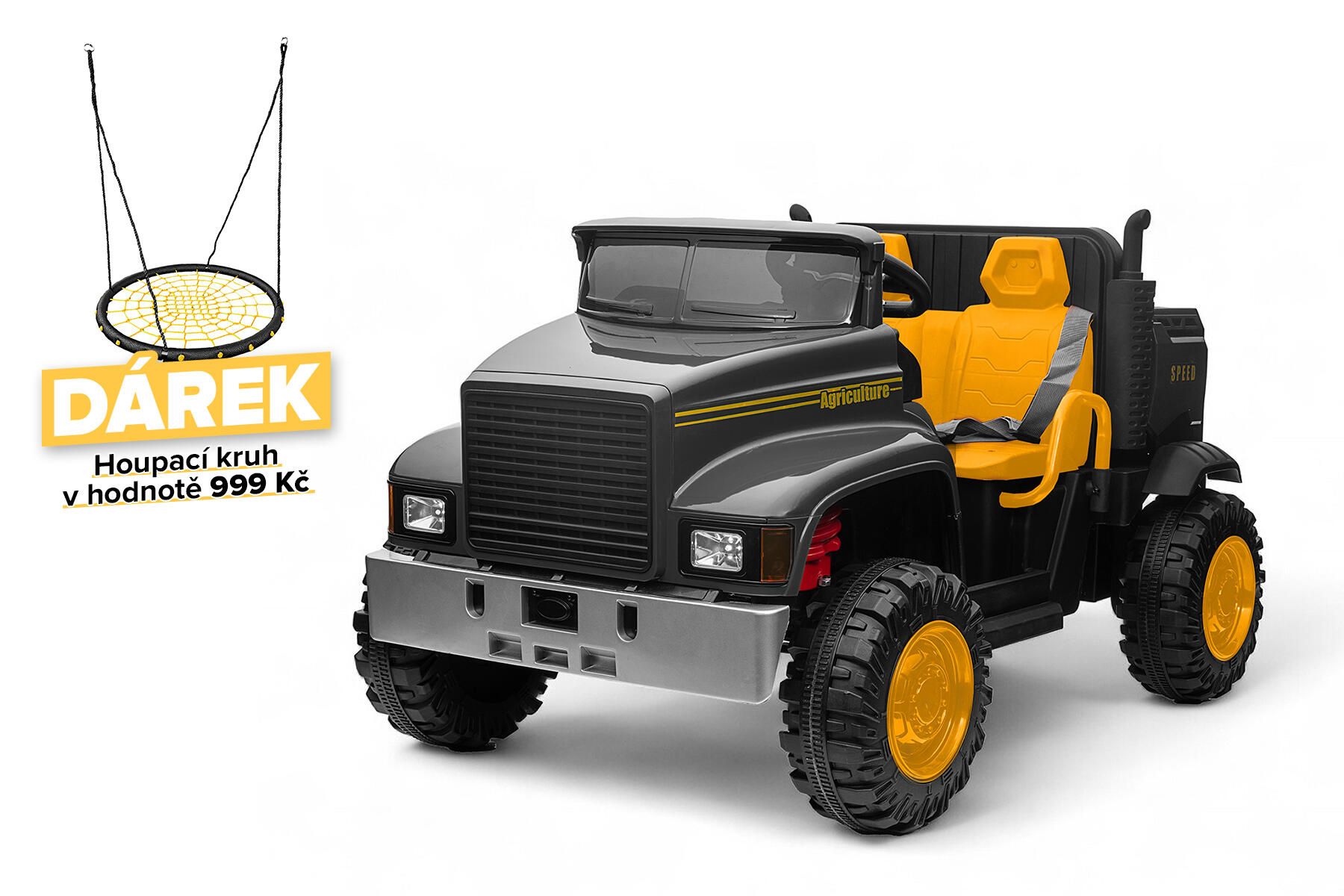 PROTECO 62.30-AUTO-KAMION Elektrické vozítko pro děti 2x200 W, Kamion