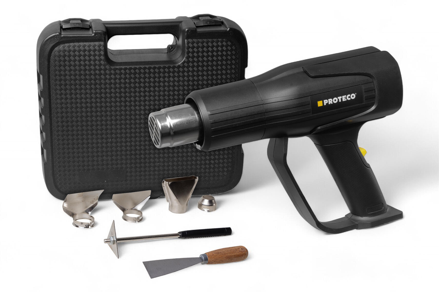 PROTECO 51.07-HP-2000 horkovzdušná pistole 2000 W s LCD displejem