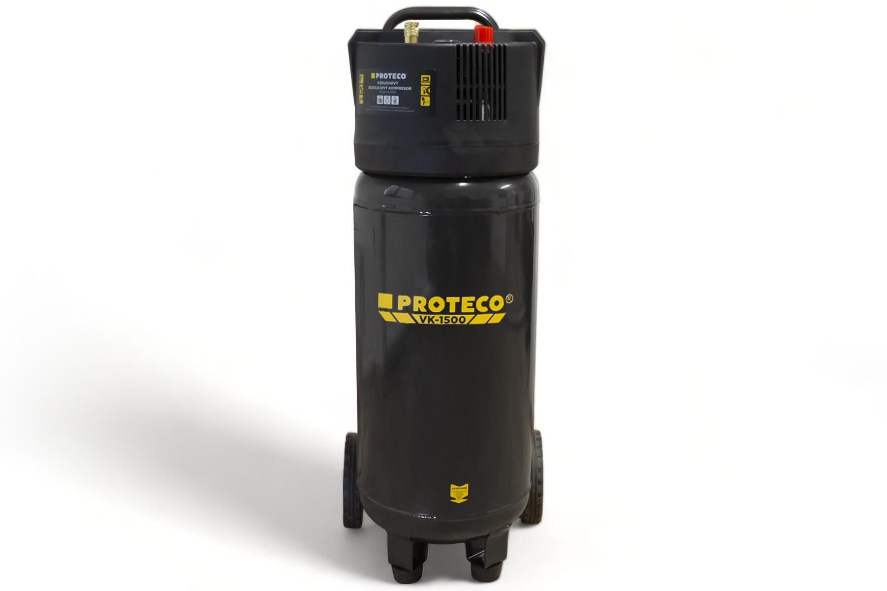PROTECO 51.02-VK-1500 kompresor 1.5kW bezolejový vertikální, nádoba 50L